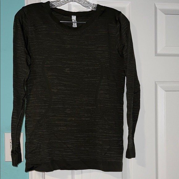 Lululemon Athletica Olive Long Sleeve Top - Picture 1 of 3